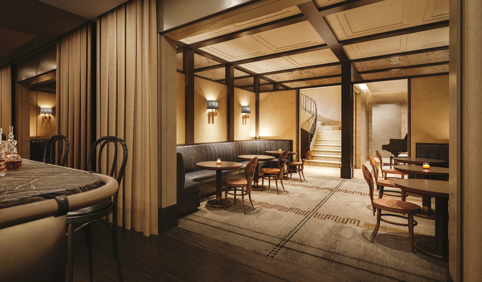 301 East 80th Street, Unit 25B Manhattan, NY 10075 - Photo 31 of 38 a view of a dining room with furniture window and outside view