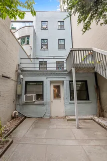 a view of a fireplace in the room