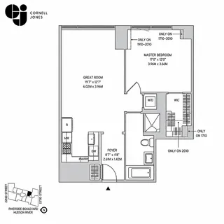 $1,350,000 | 60 Riverside Boulevard, Unit 1810 | Upper West Side