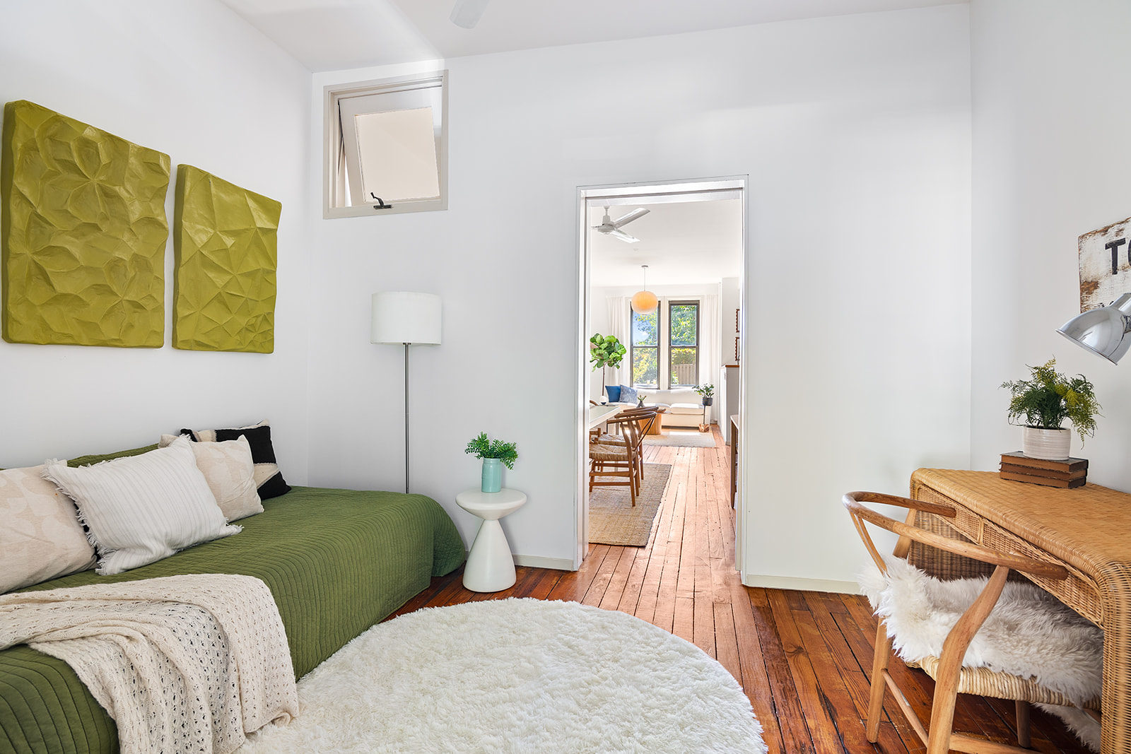 512 17th Street Brooklyn, NY 11215 - Photo 6 of 14 a bedroom with a bed and wooden floor