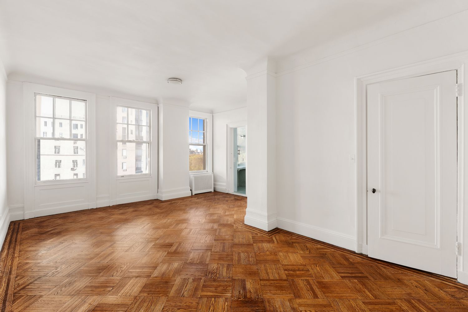 50 Central Park West, Unit 8BB Manhattan, NY 10023 - Photo 12 of 28 a view of an empty room with window and closet area