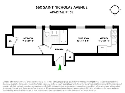 $2,100 | 660 St Nicholas Avenue, Unit 63 | Central Harlem