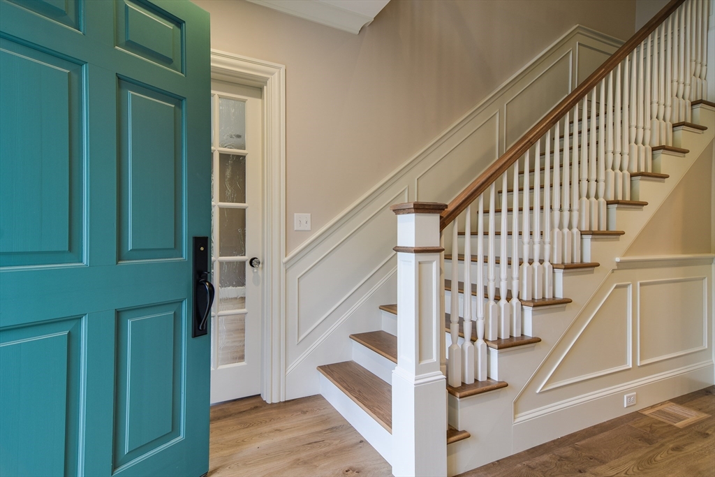 185 Dedham Street Dover, MA 02030 - Photo 4 of 32 a view of entryway with wooden floor