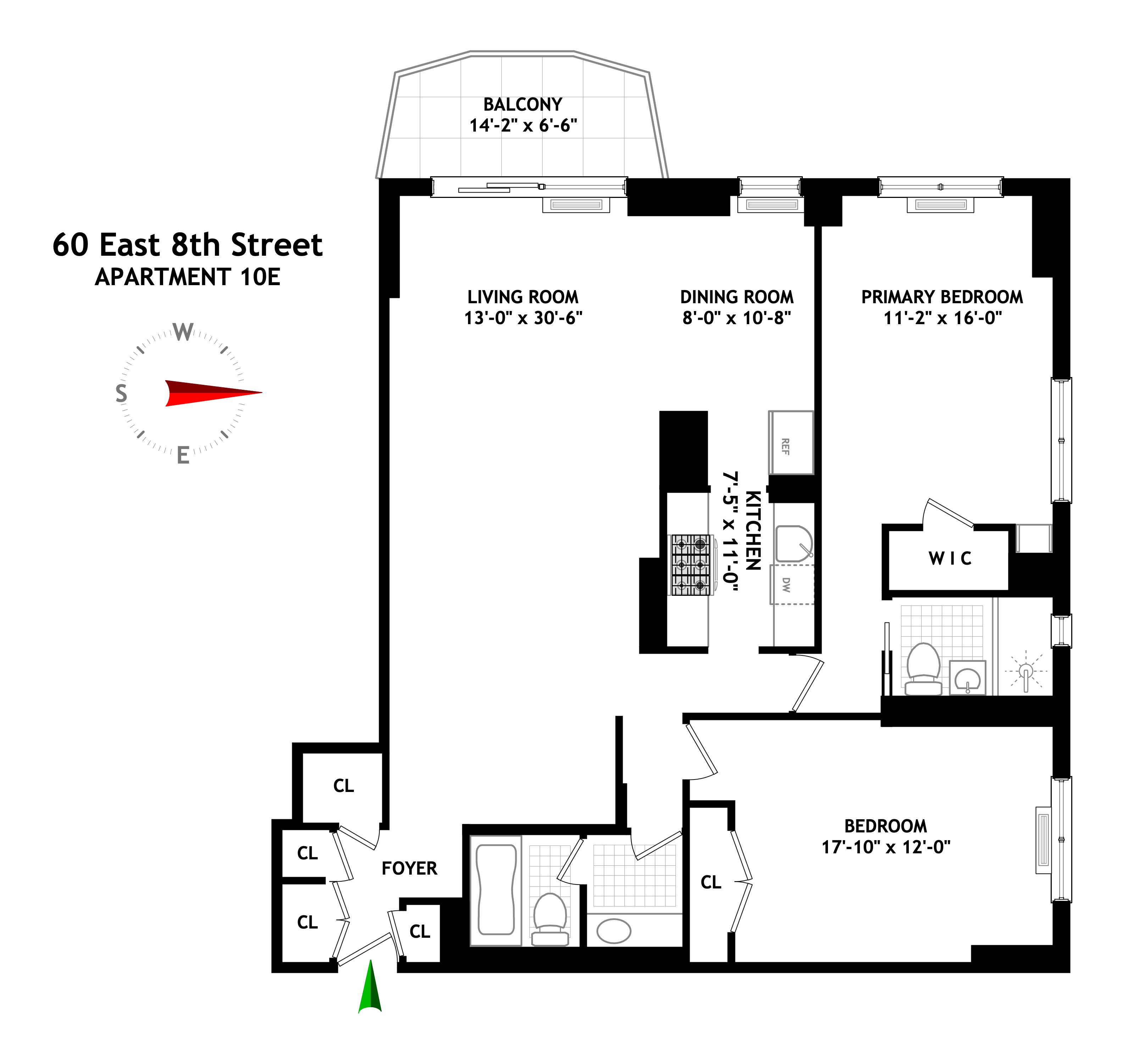 60 East 8th Street, Unit 10E Manhattan, NY 10003 - Photo 13 of 13