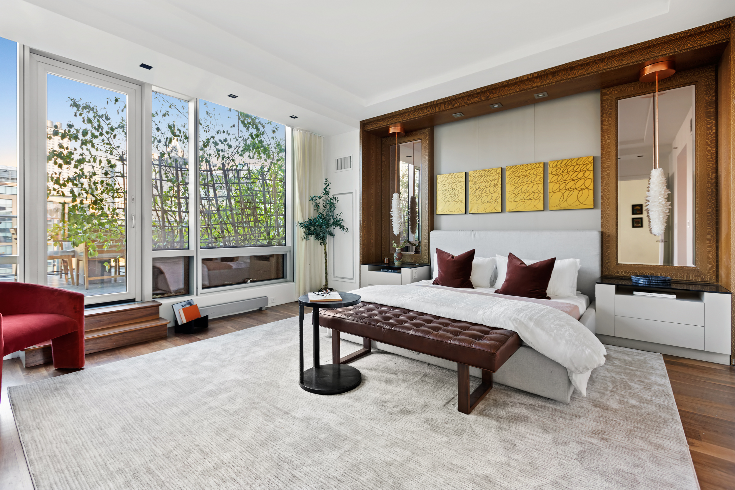 166 West 18th Street, Unit PH11 Manhattan, NY 10011 - Photo 6 of 16 a bedroom with furniture and a large window