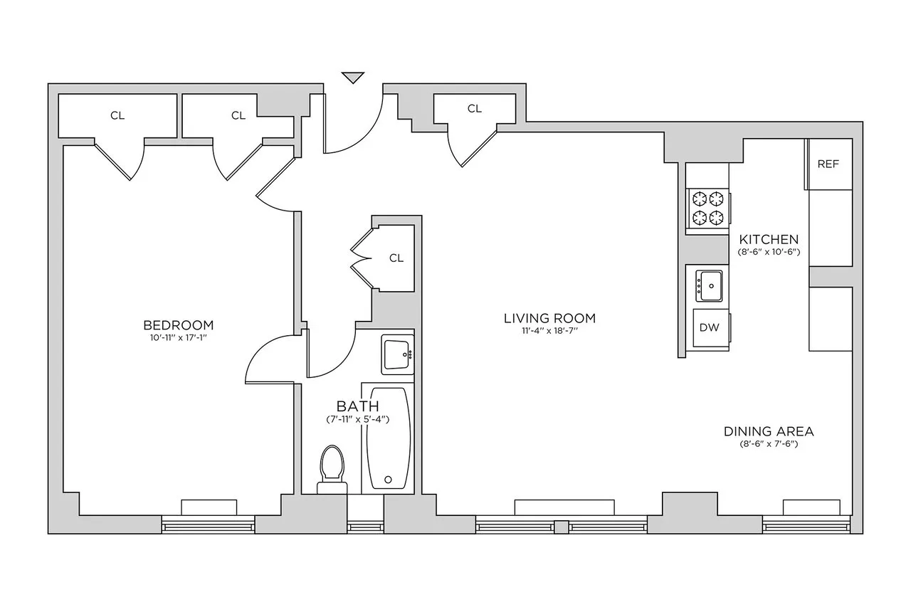 12 East 86th Street, Unit 402 Manhattan, NY 10028 - Photo 10 of 10 a picture of a room with a white wall and a white wall