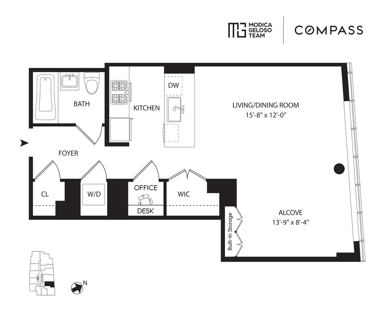 $4,595 | 2 Northside Piers, Unit 5T | Williamsburg