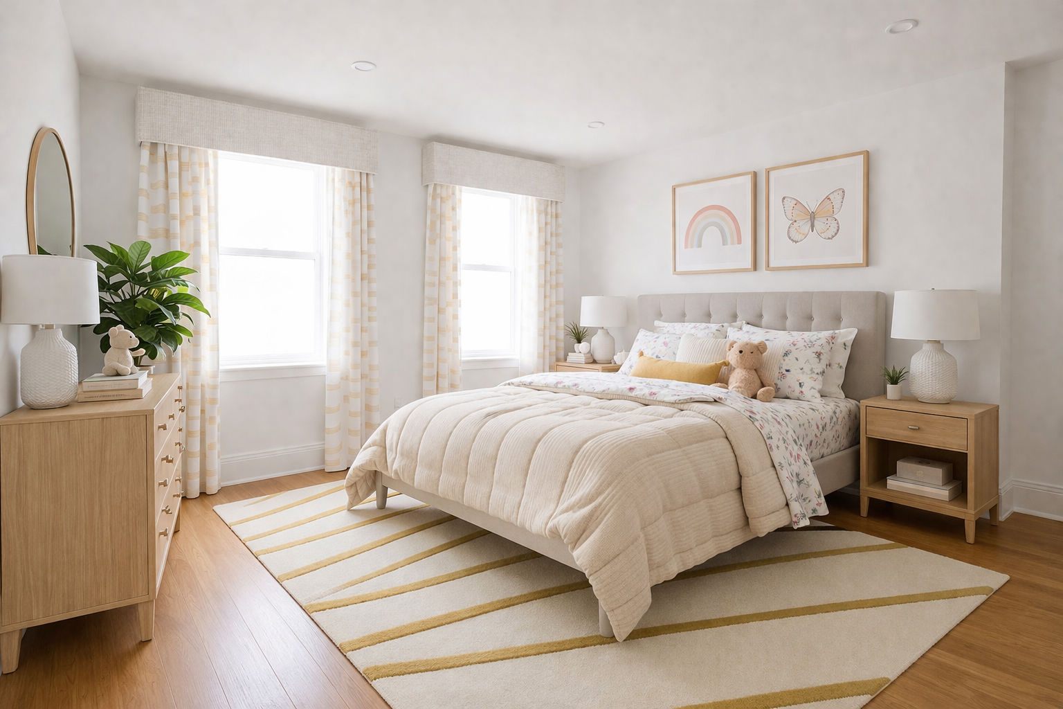 389 Classon Avenue Brooklyn, NY 11238 - Photo 11 of 15 a bedroom with a bed and a potted plant