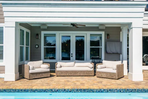 a view of a lake with boats