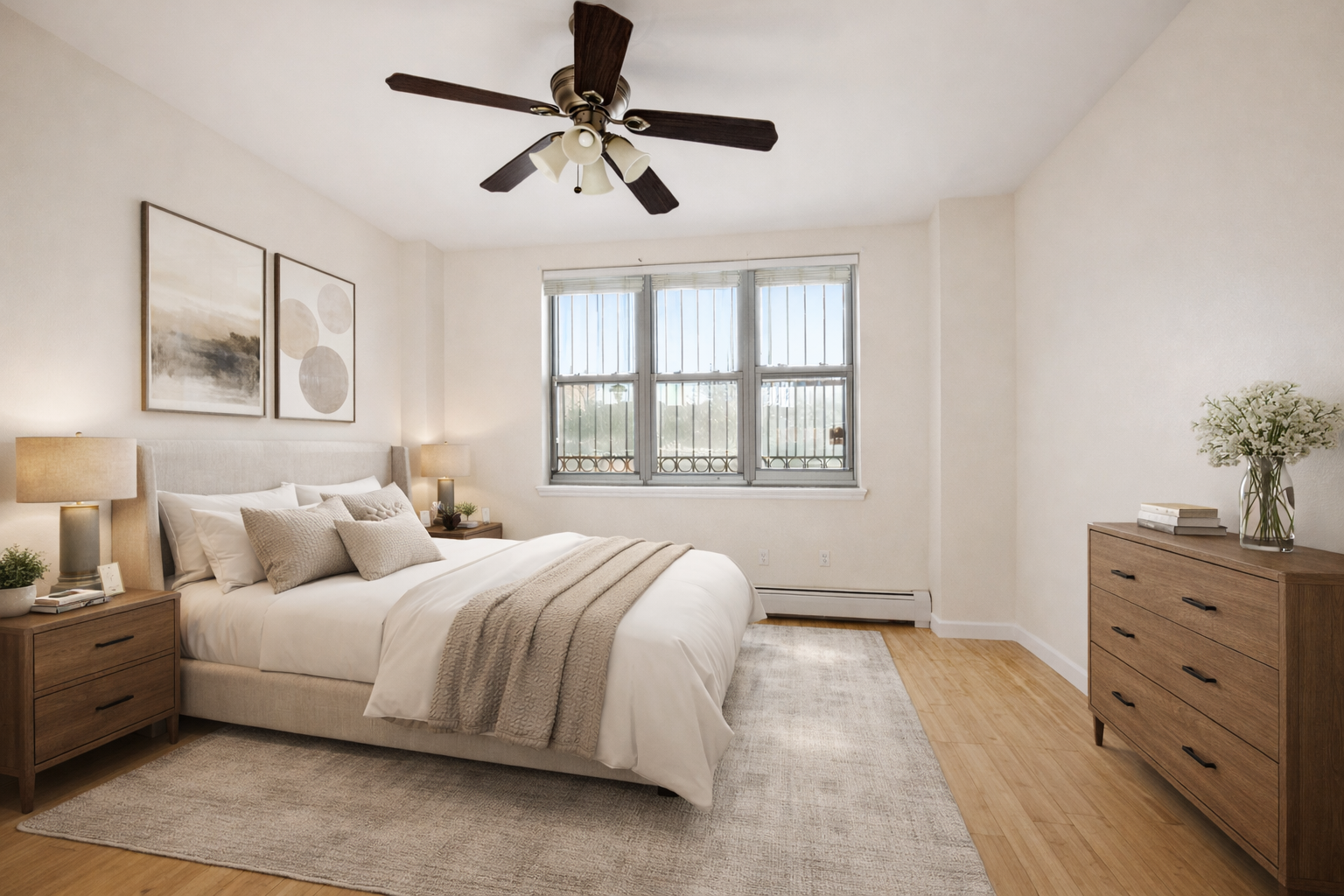 415 East 160th Street, Unit 1 Bronx, NY 10451 - Photo 5 of 16 a bedroom with a bed and a dresser