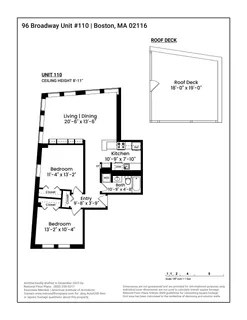 $999,000 | 96 Broadway Street, Unit 110, Boston, MA 02116