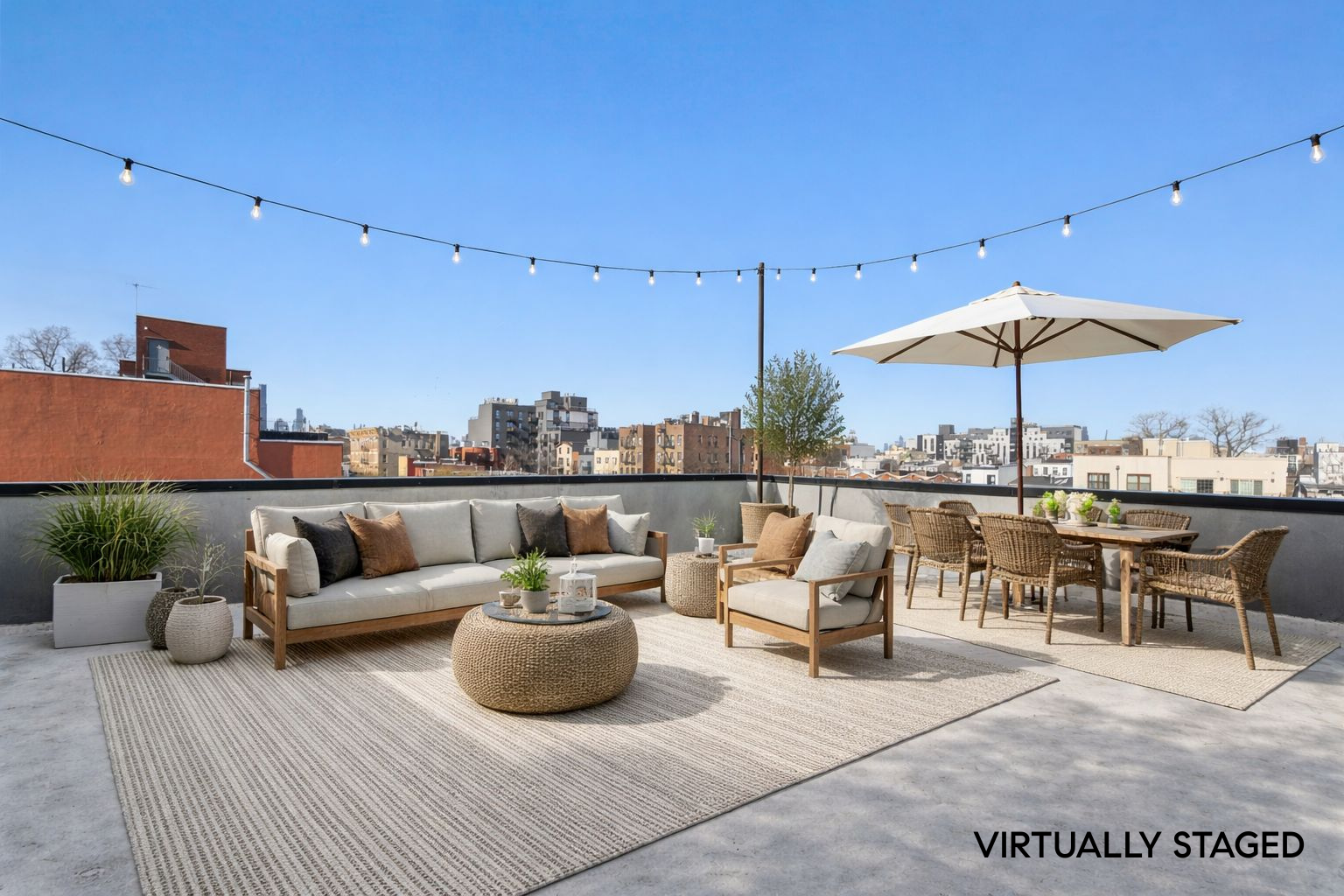 120 Pulaski Street, Unit 3A Brooklyn, NY 11206 - Photo 10 of 13 a view of a terrace with furniture