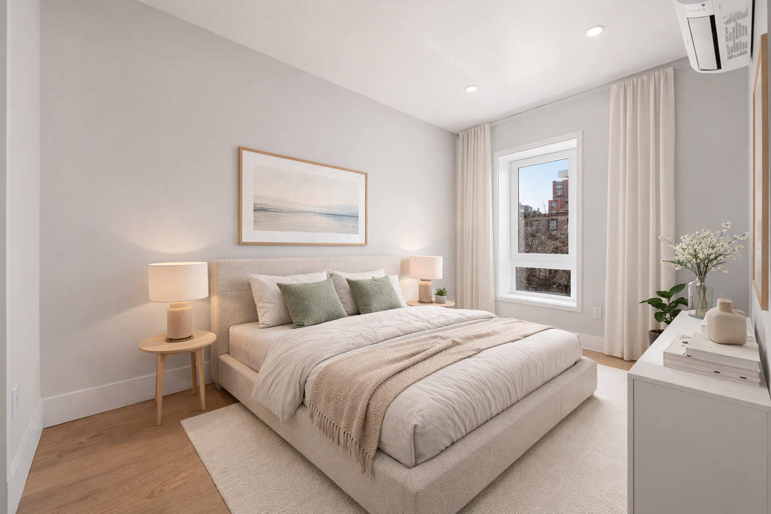 242 6th Street, Unit 3A Brooklyn, NY 11215 - Photo 4 of 5 a bedroom with a large bed and a window