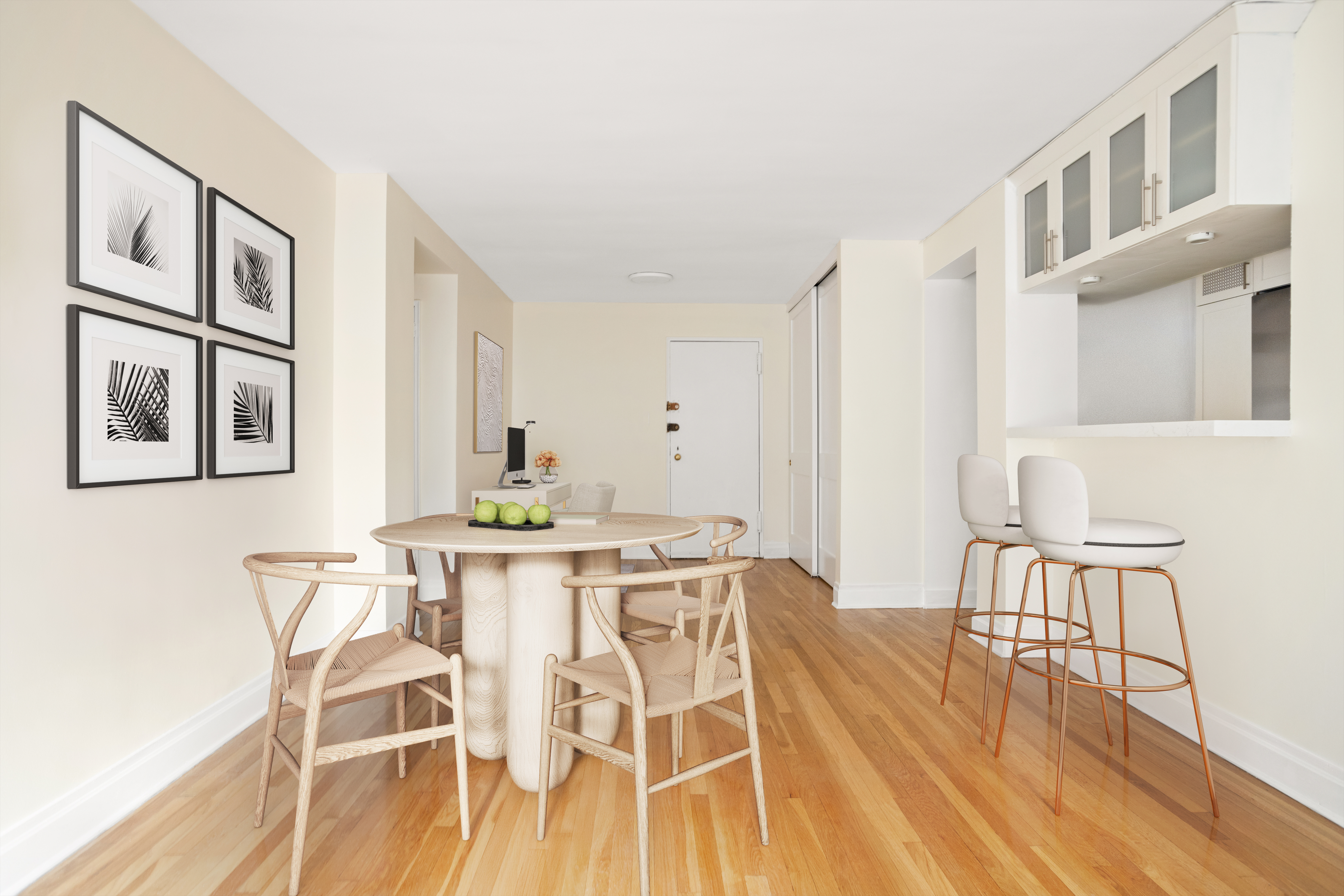 140 7th Avenue, Unit 7M Manhattan, NY 10011 - Photo 2 of 11 a view of a dining room with furniture and wooden floor