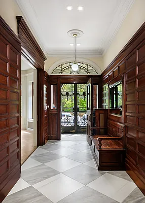 32 Prospect Park West Brooklyn, NY 11215 - Photo 1 of 21 a spacious bedroom with a bed and glass walk in closet