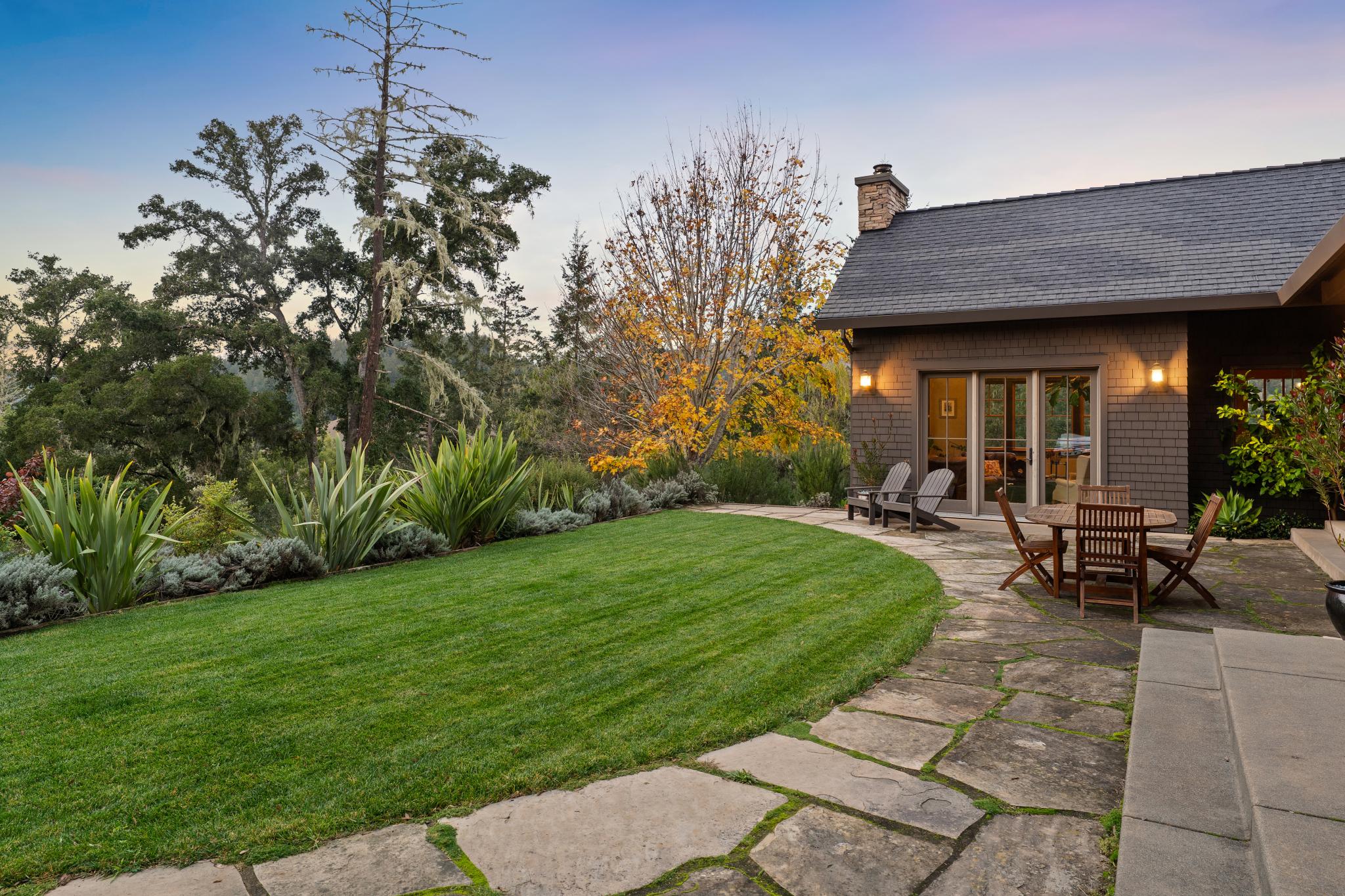 12 Chaparral Lane San Geronimo, CA 94963 - Photo 14 of 19 a view of a backyard with sitting area
