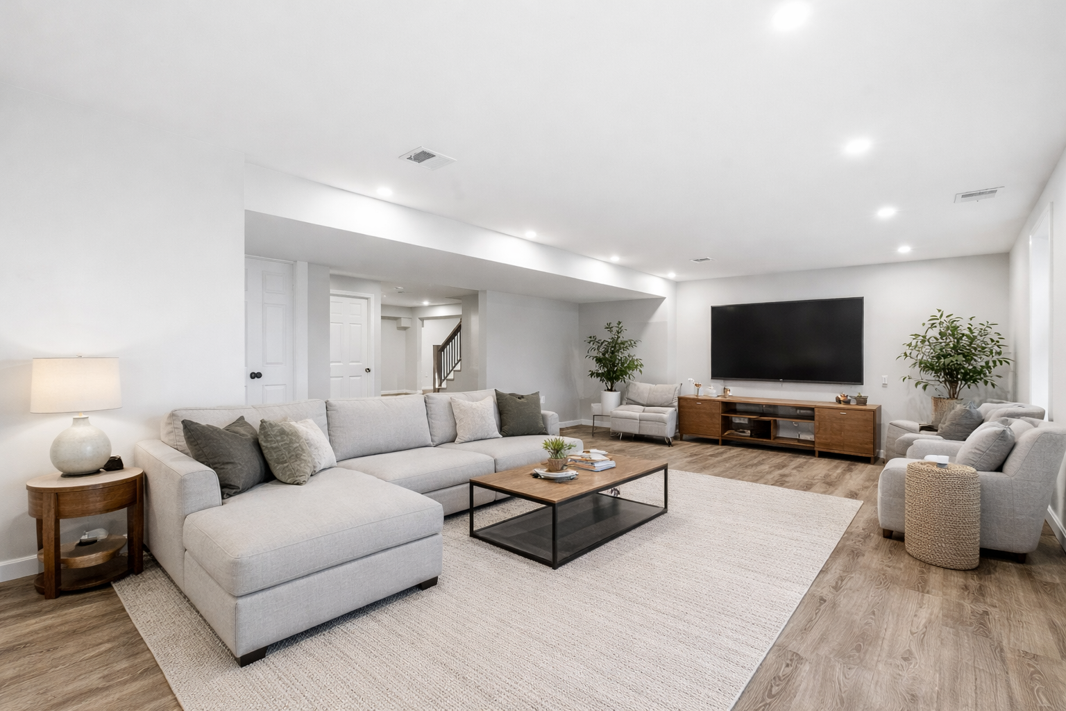 41 Peach Orchard Road Burlington, MA 01803 - Photo 10 of 15 a living room with furniture and a flat screen tv