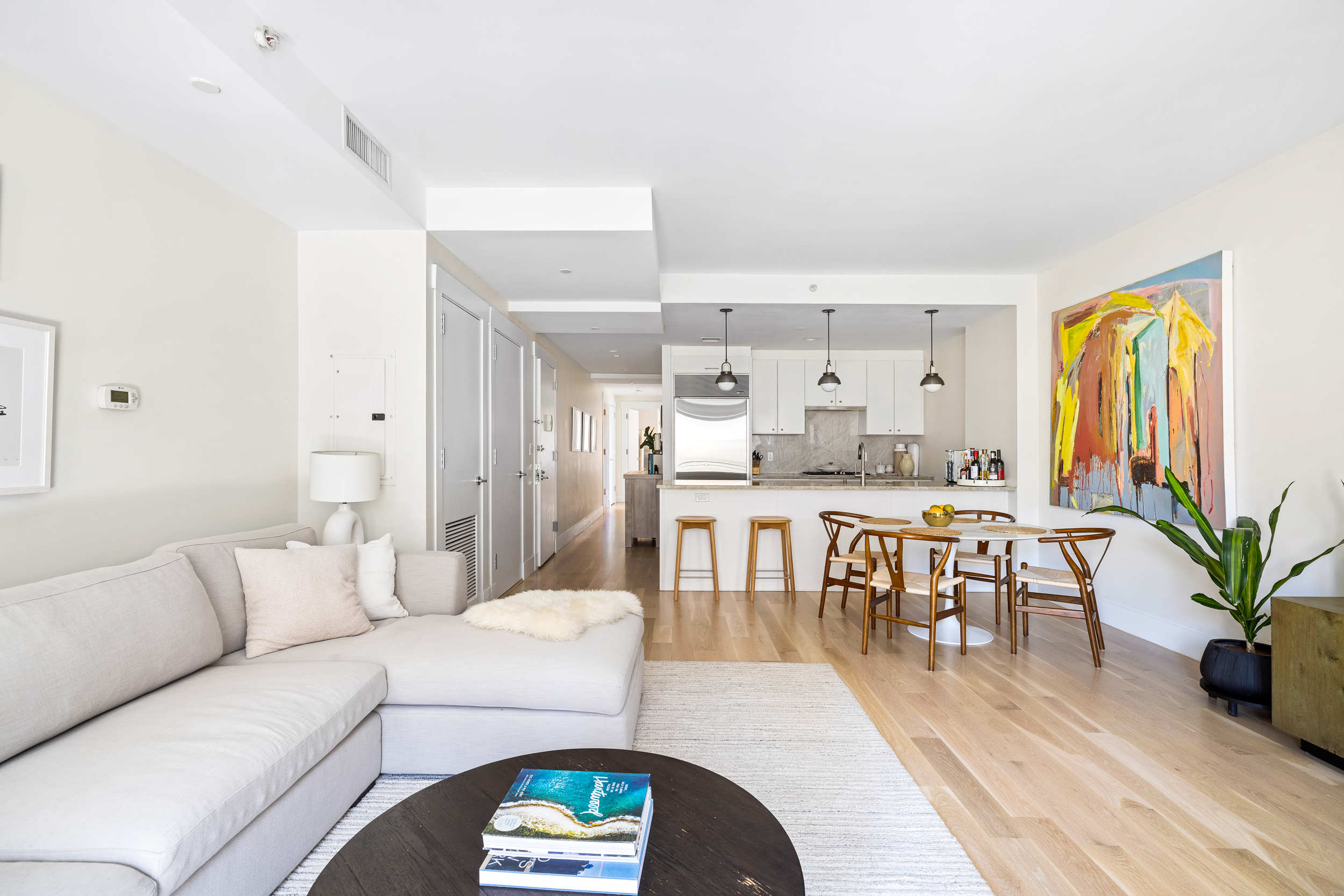47 Dean Street, Unit 3B Brooklyn, NY 11201 - Photo 2 of 11 a living room with furniture and a large window