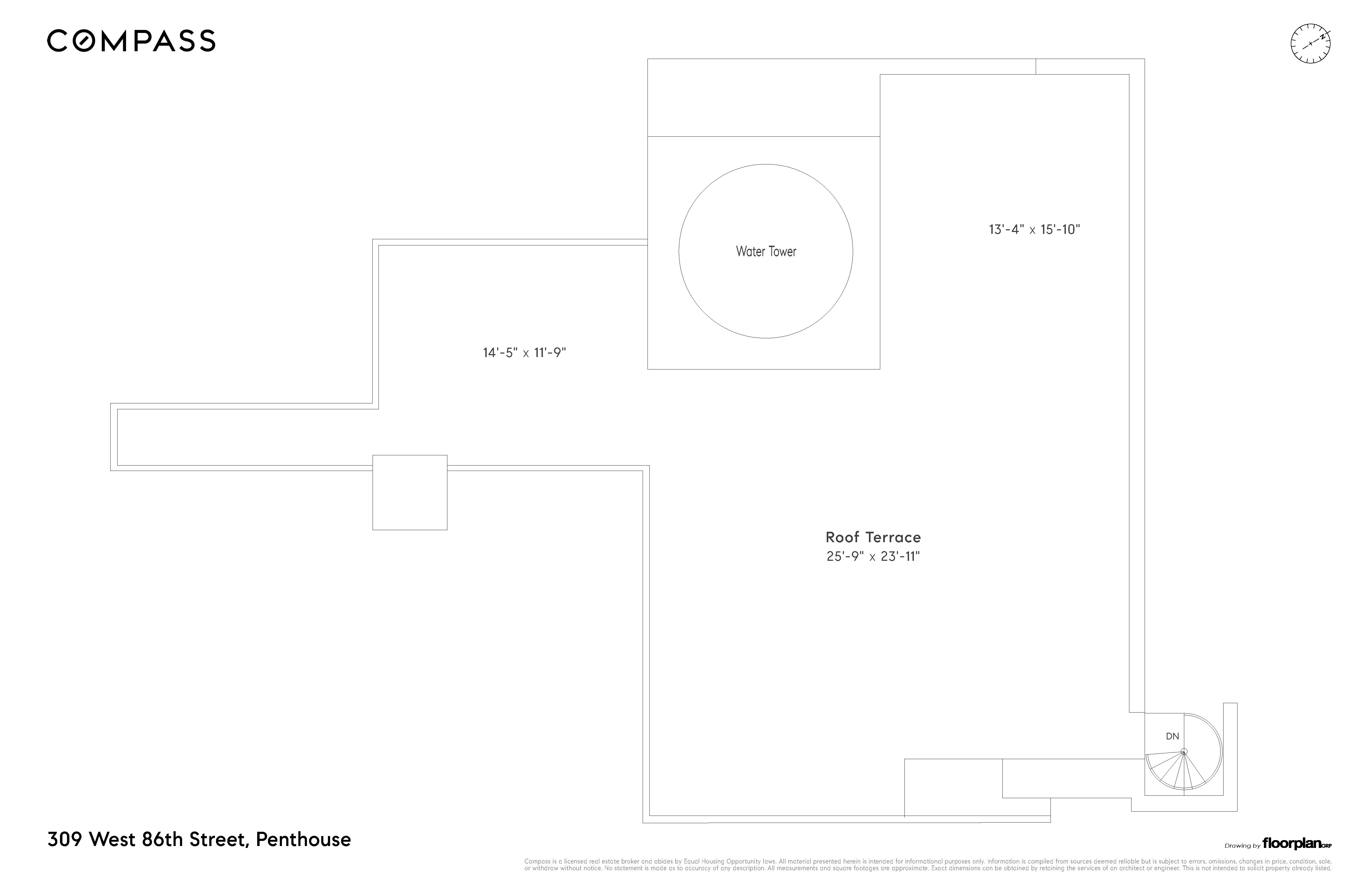 309 West 86th Street, Unit PH Manhattan, NY 10024 - Photo 19 of 19 a picture of a bathroom with a shower