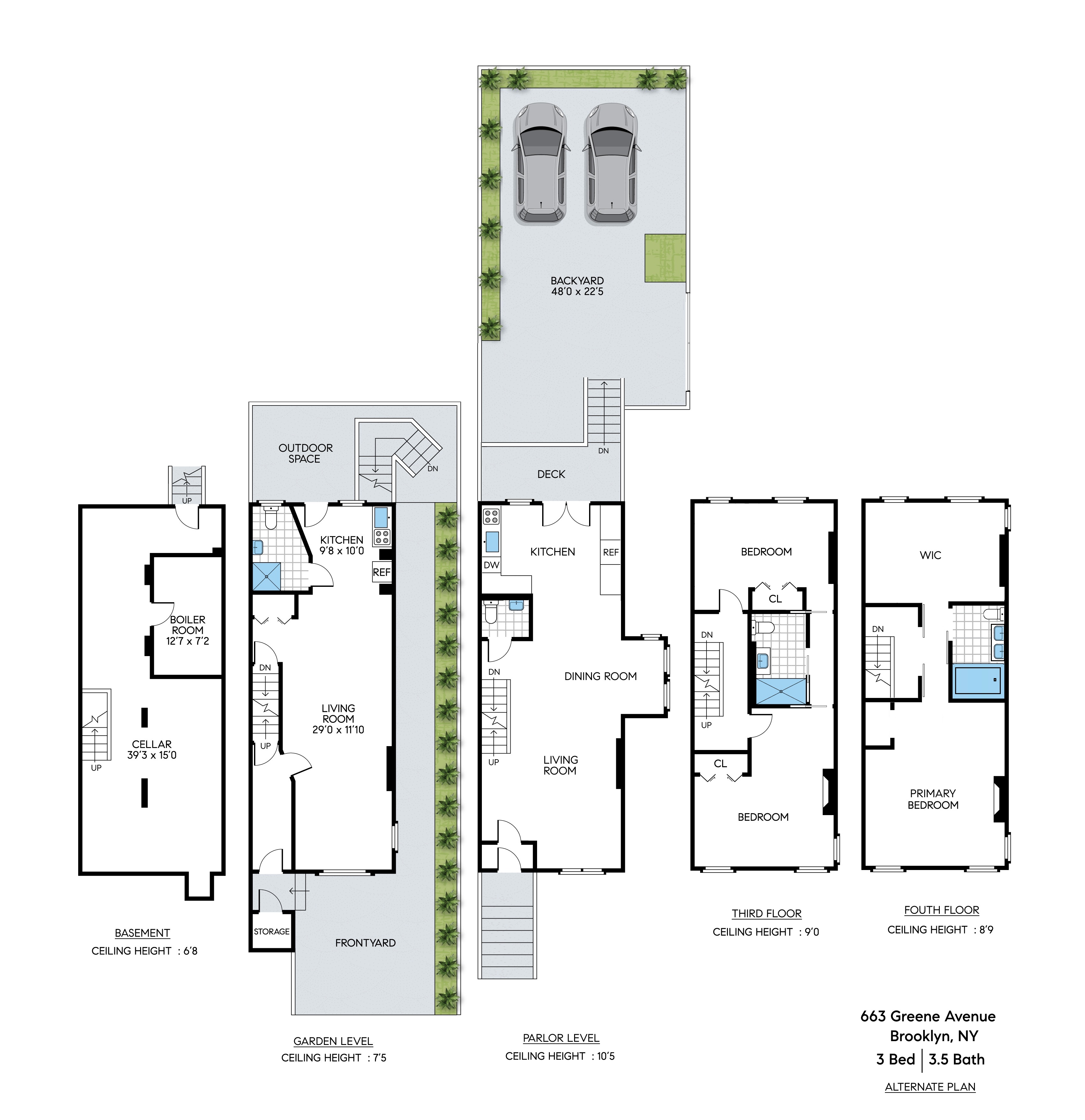 663 Greene Avenue Brooklyn, NY 11221 - Photo 14 of 14 a picture of a room with a white wall and a picture of a bathroom