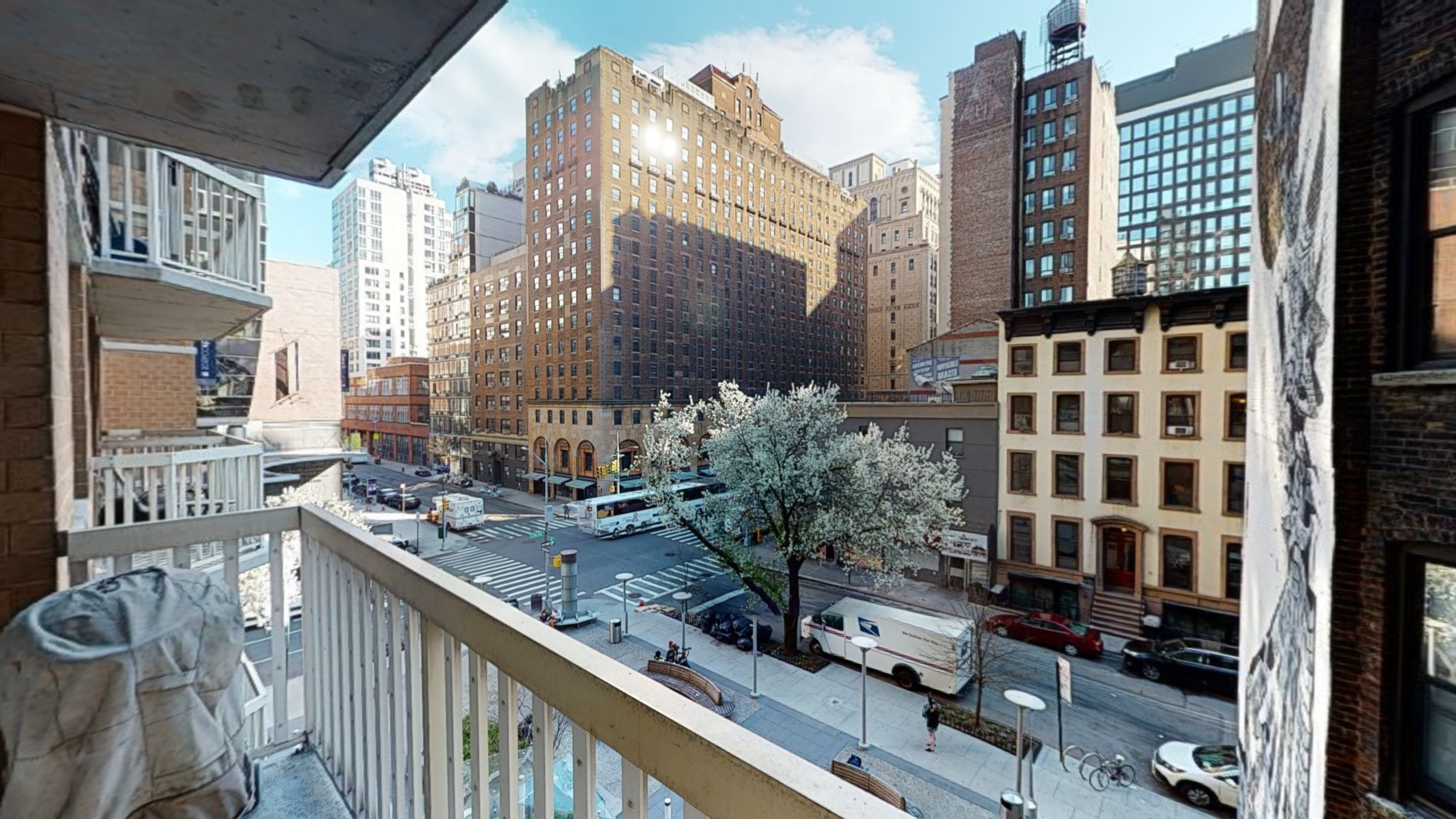 50 Lexington Avenue, Unit 4H Manhattan, NY 10010 - Photo 4 of 13 a city view from a balcony