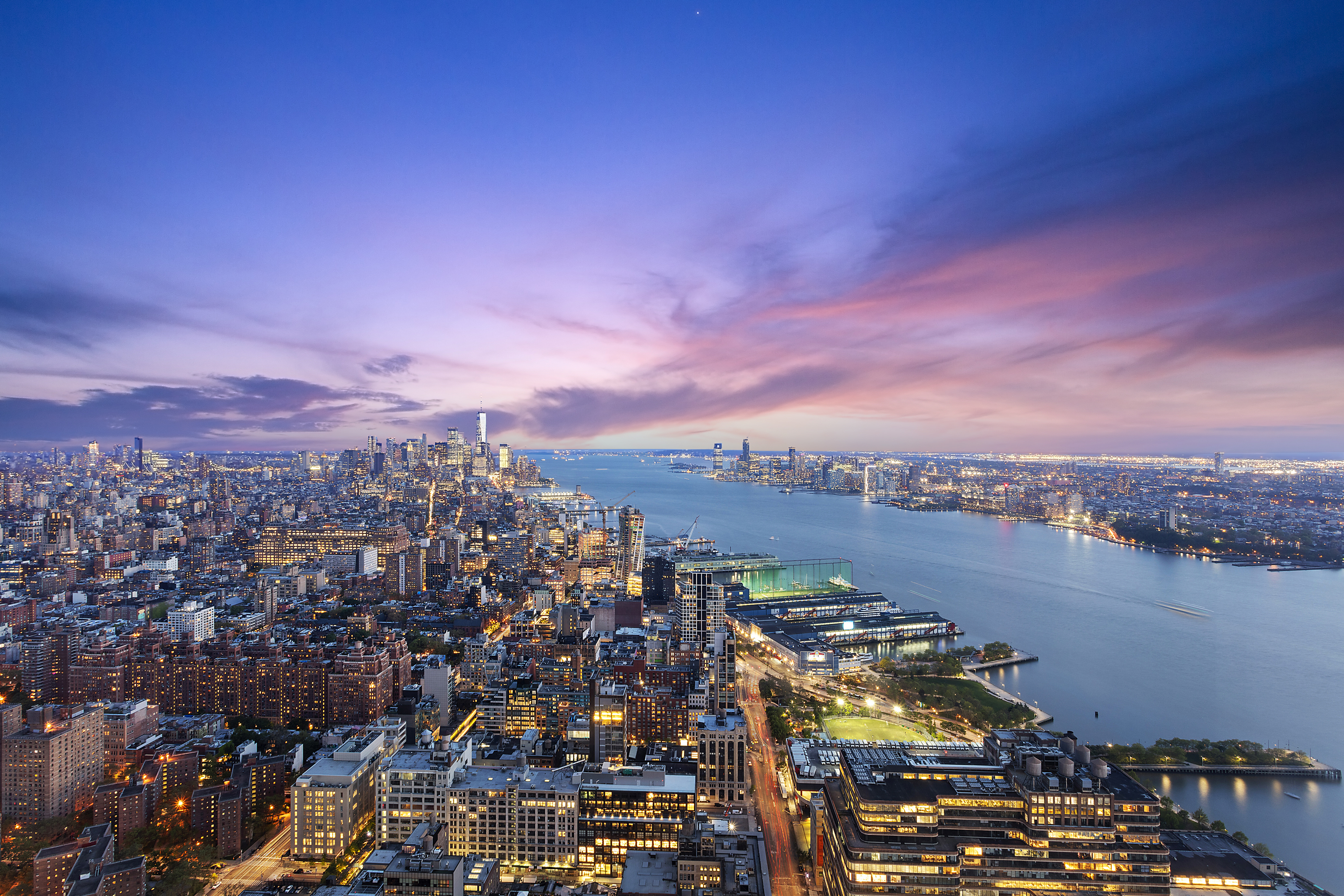 15 Hudson Yards, Unit 75A Manhattan, NY 10001 - Photo 11 of 31 a view of a city with an ocean