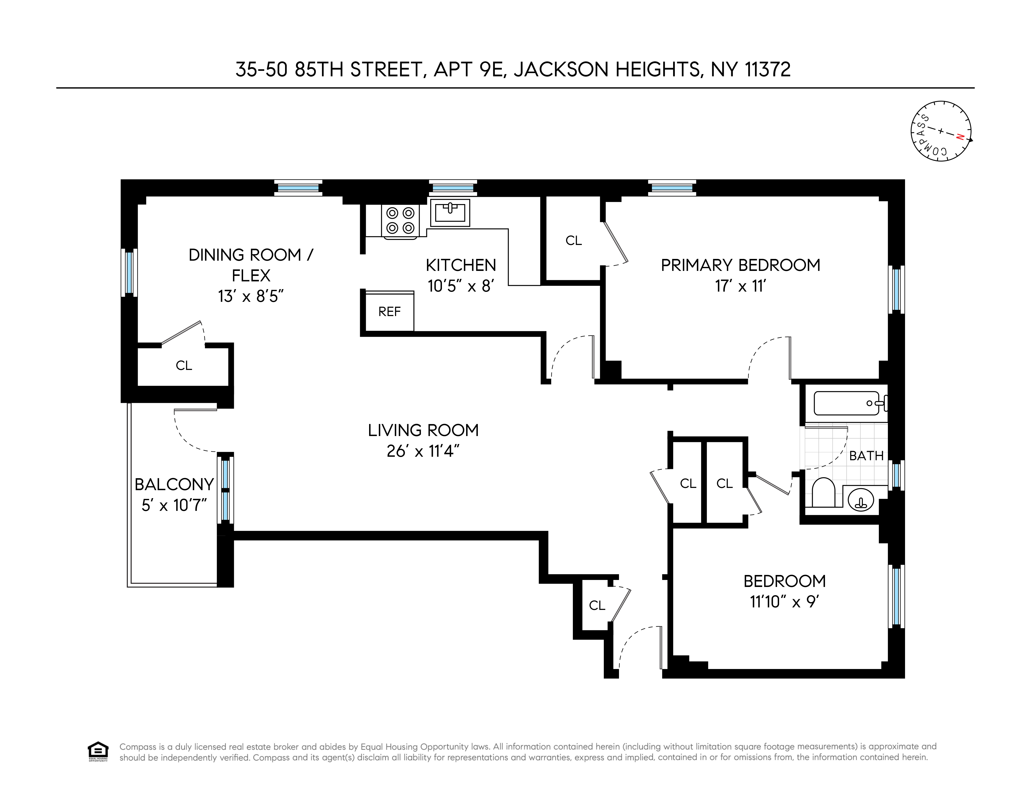 35-50 85th Street 9E Jackson Heights Queens NY 11372