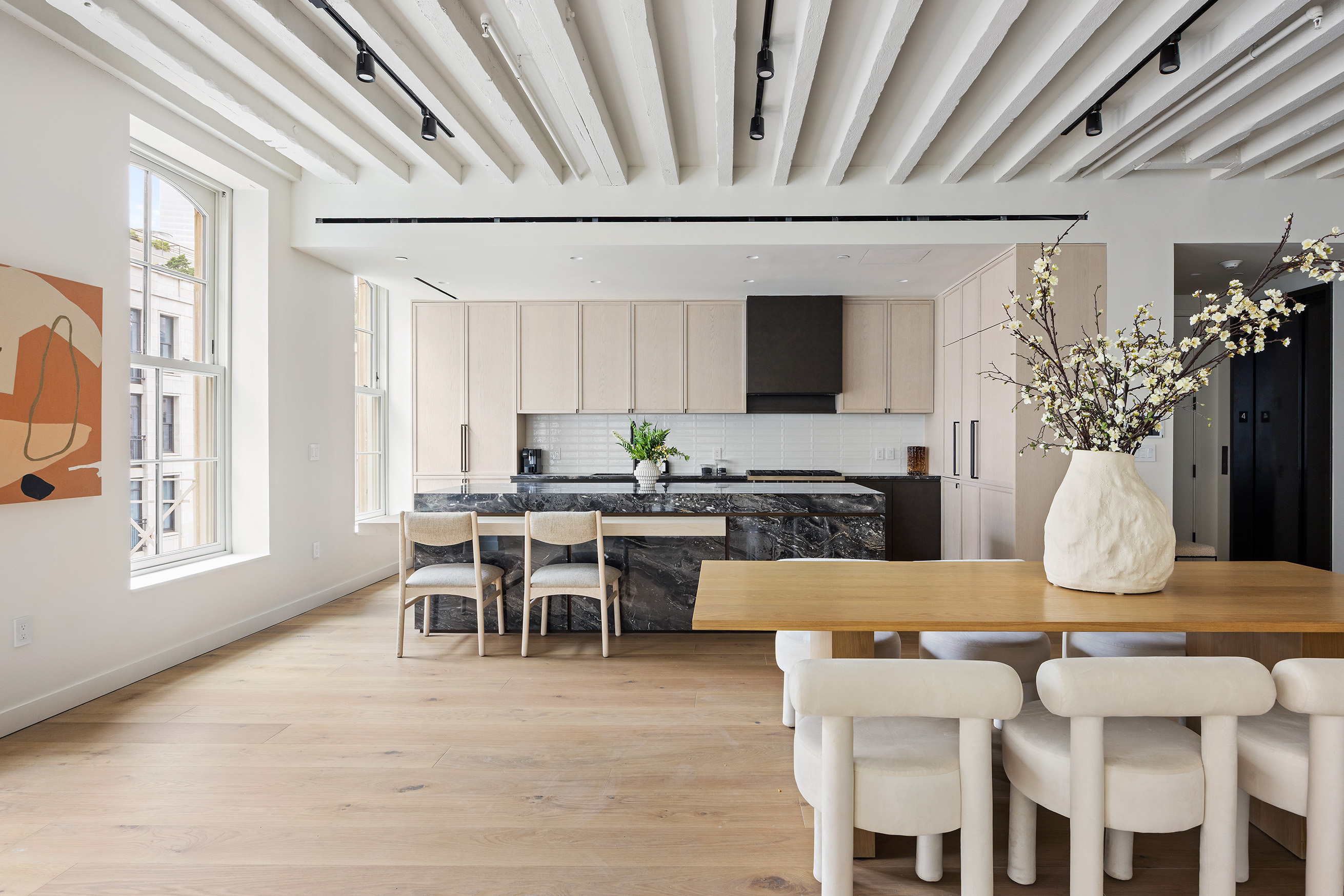 62 Reade Street, Unit 5 Manhattan, NY 10007 - Photo 7 of 21 a view of a dining room with furniture and window