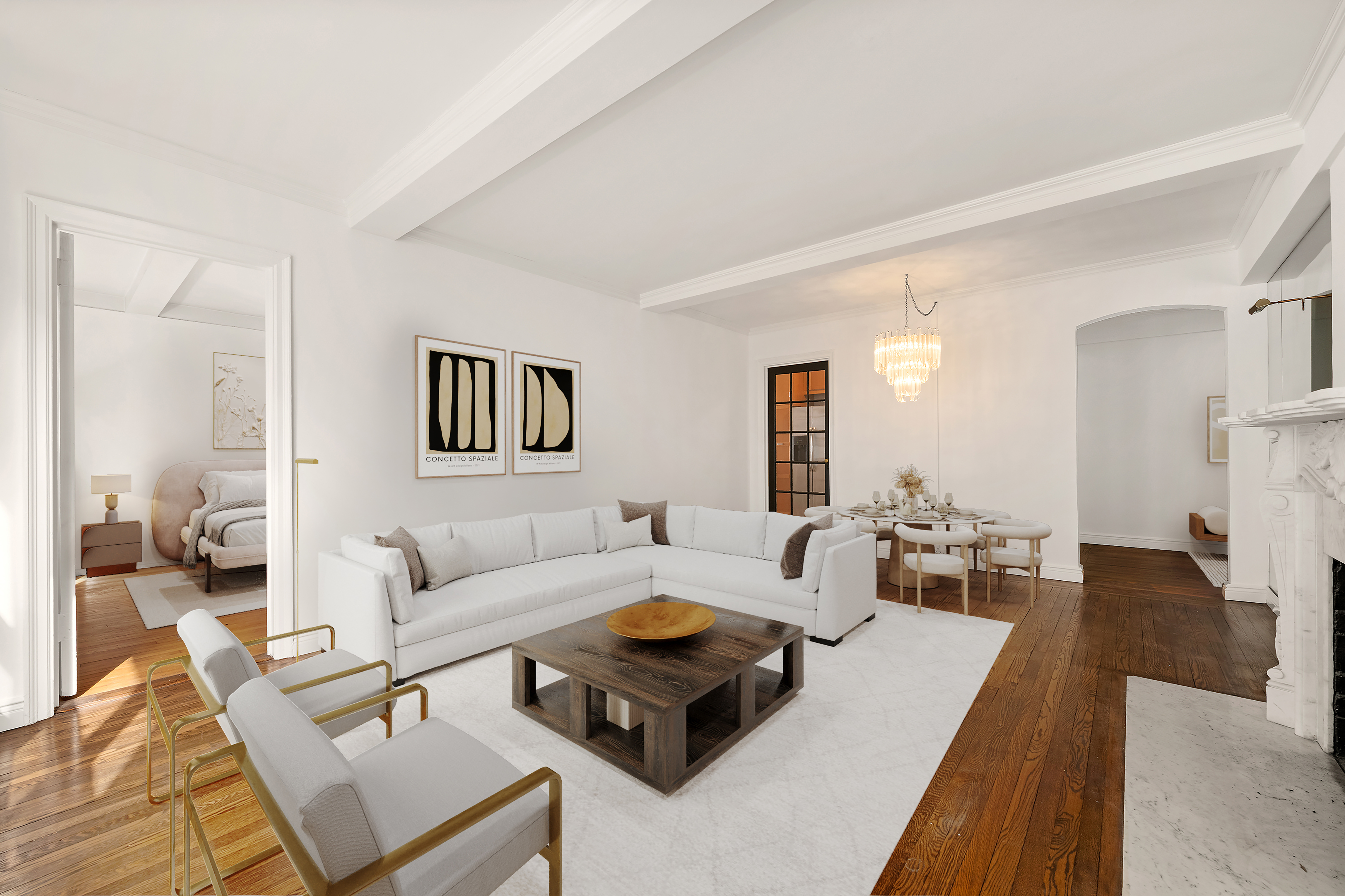 210 East 73rd Street, Unit 9EF Manhattan, NY 10021 - Photo 2 of 16 a living room with furniture