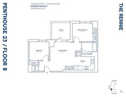$939,000 | 2351 Adam Clayton Powell Jr Boulevard, Unit PH23 | Central Harlem