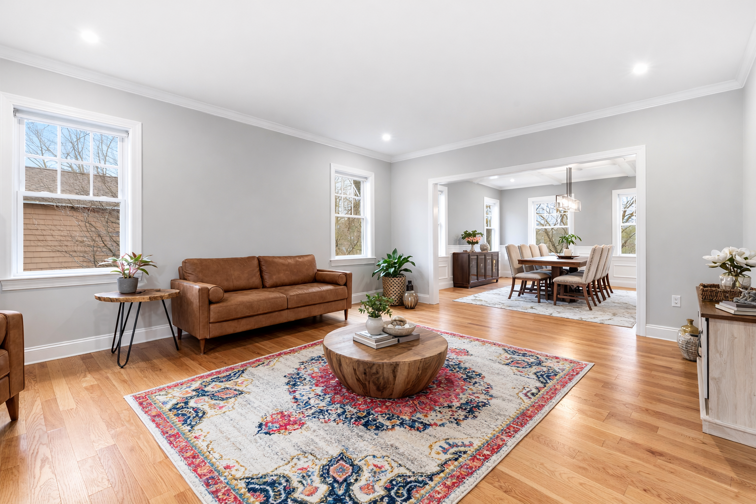 41 Peach Orchard Road Burlington, MA 01803 - Photo 5 of 15 a living room with furniture a rug and a large window
