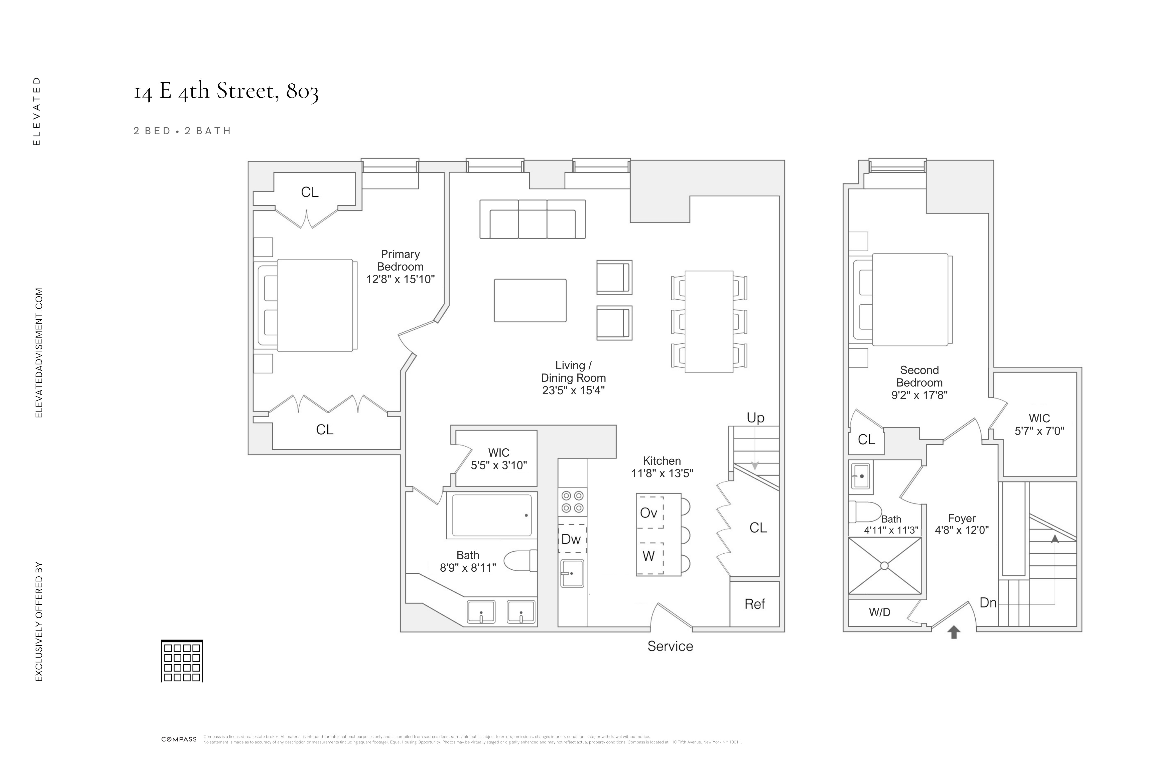 14 East 4th Street, Unit 803 Manhattan, NY 10012 - Photo 11 of 11 a picture of a room