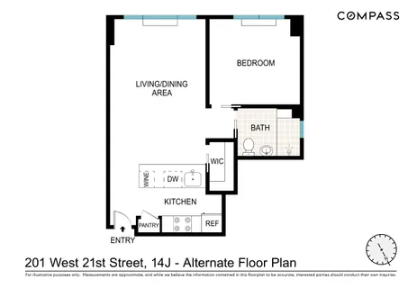 $600,000 | 201 West 21st Street, Unit 14J | Chelsea