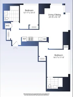 $9,495 | 555 West 38th Street, Unit 3505 | Hudson Yards