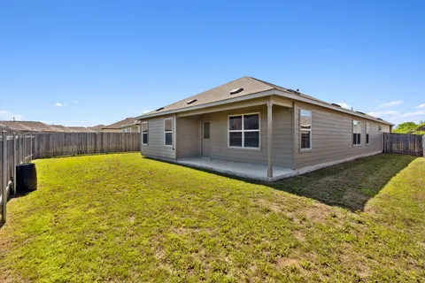 a backyard of a house