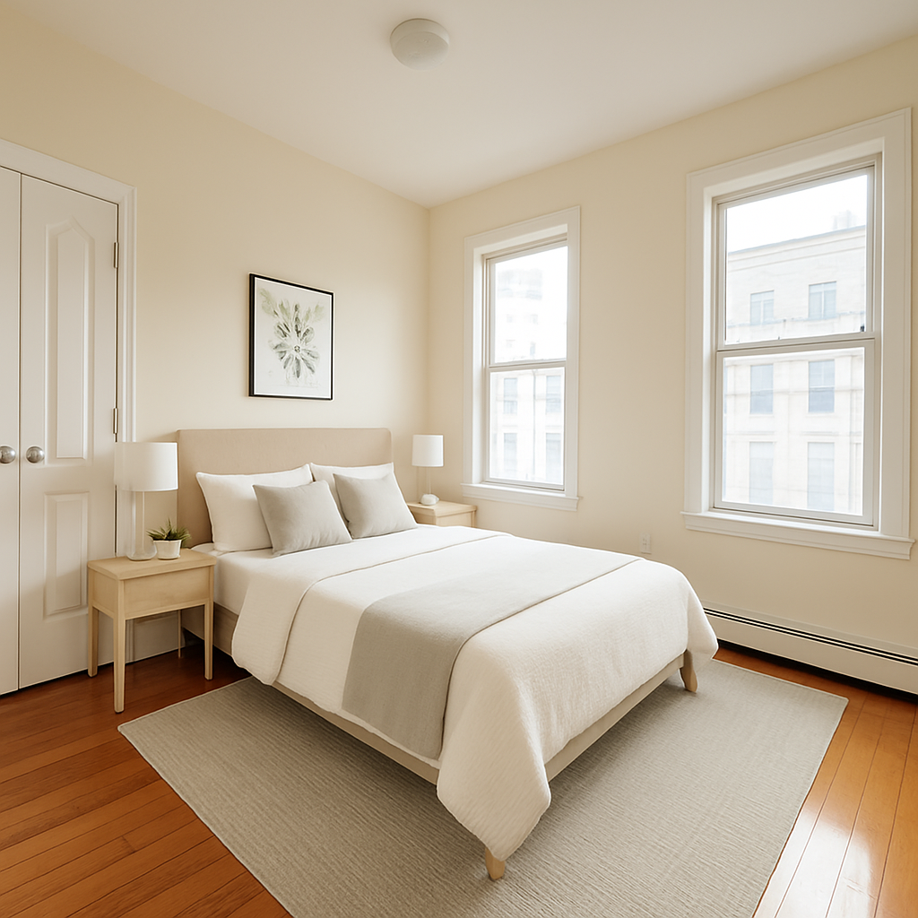 37-15 Broadway, Unit 3 Queens, NY 11103 - Photo 5 of 9 a bedroom with bed and a window