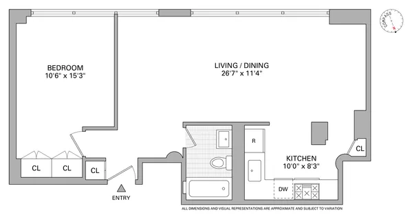 $930,000 | 505 Court Street, Unit 9G | Carroll Gardens