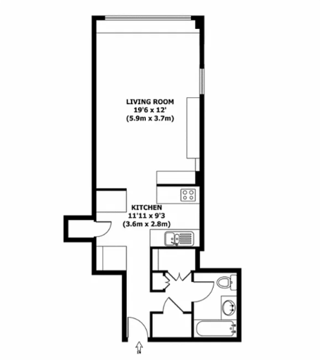 345 East 52nd Street, Unit 2C Manhattan, NY 10022 - Photo 6 of 6 a picture of floor plan