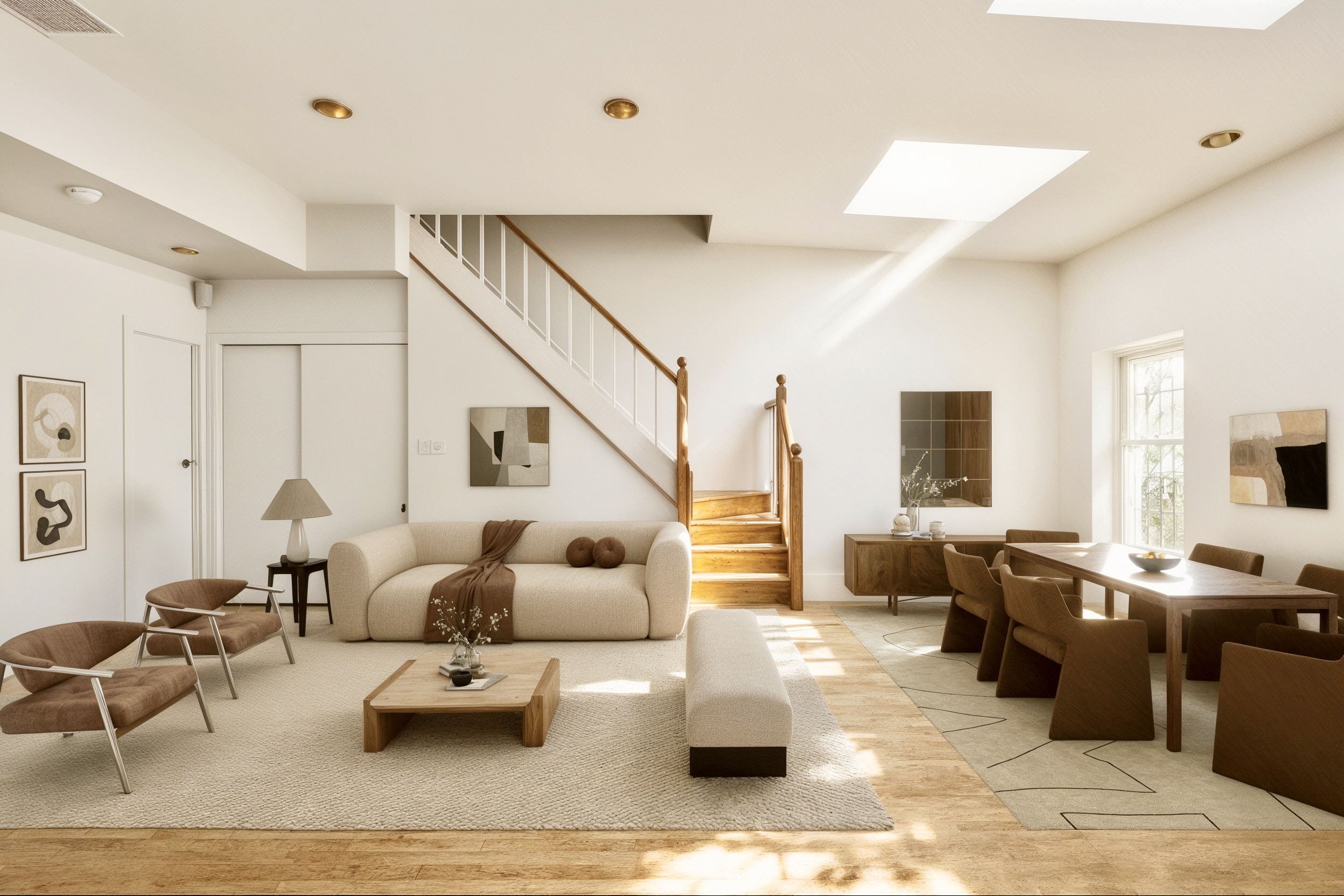 220 East 5th Street, Unit PHE Manhattan, NY 10003 - Photo 1 of 11 a living room with furniture