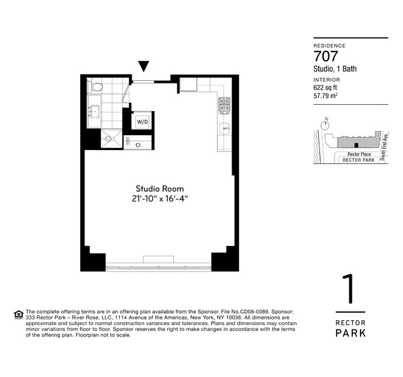 333 Rector Place, Unit 707 Manhattan, NY 10280 - Photo 5 of 5