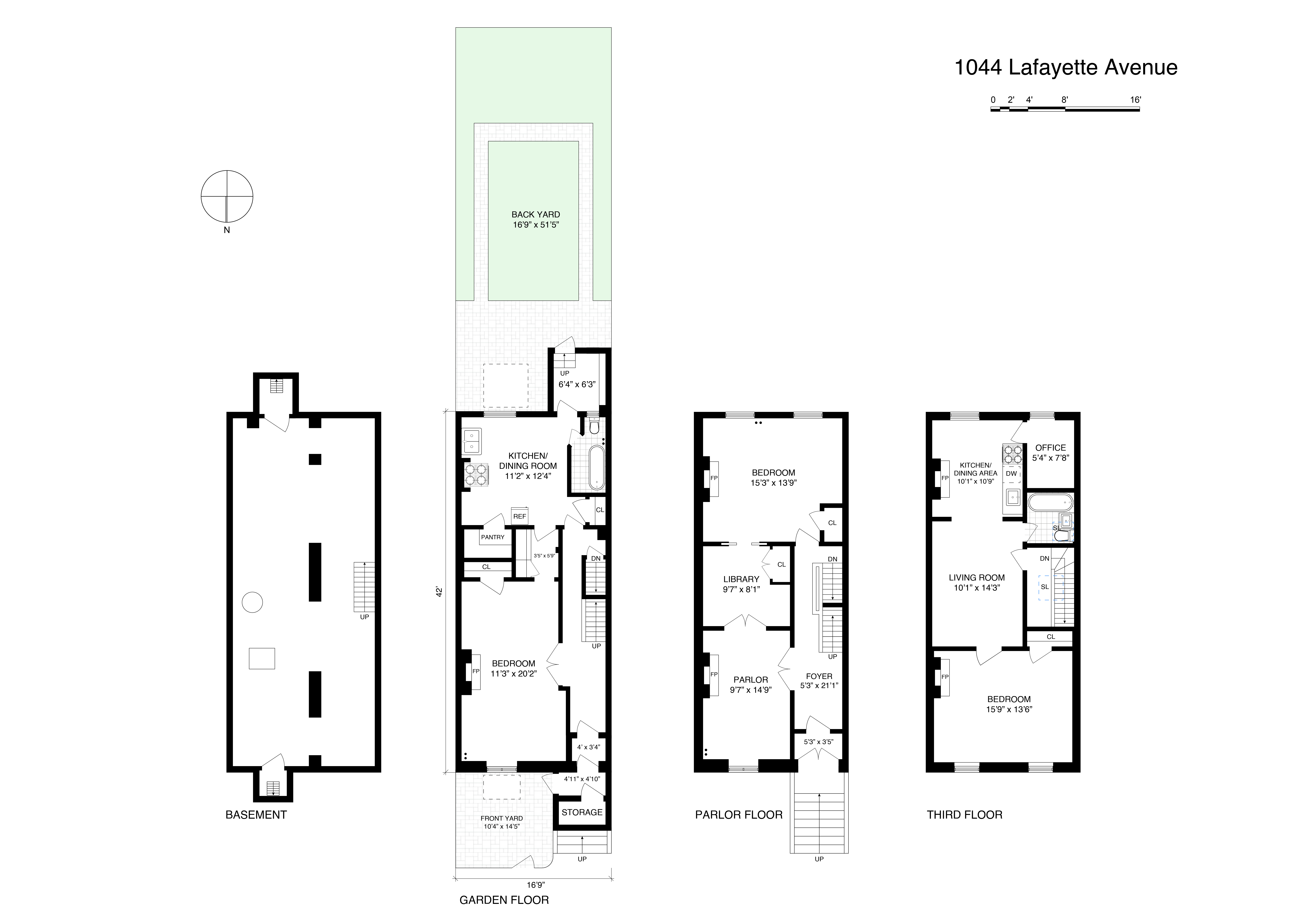 1044 Lafayette Avenue Brooklyn, NY 11221 - Photo 2 of 2 a picture of a floor plan