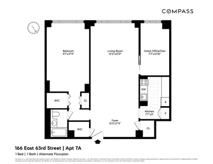 $1,195,000 | 166 East 63rd Street, Unit 7A | Lenox Hill