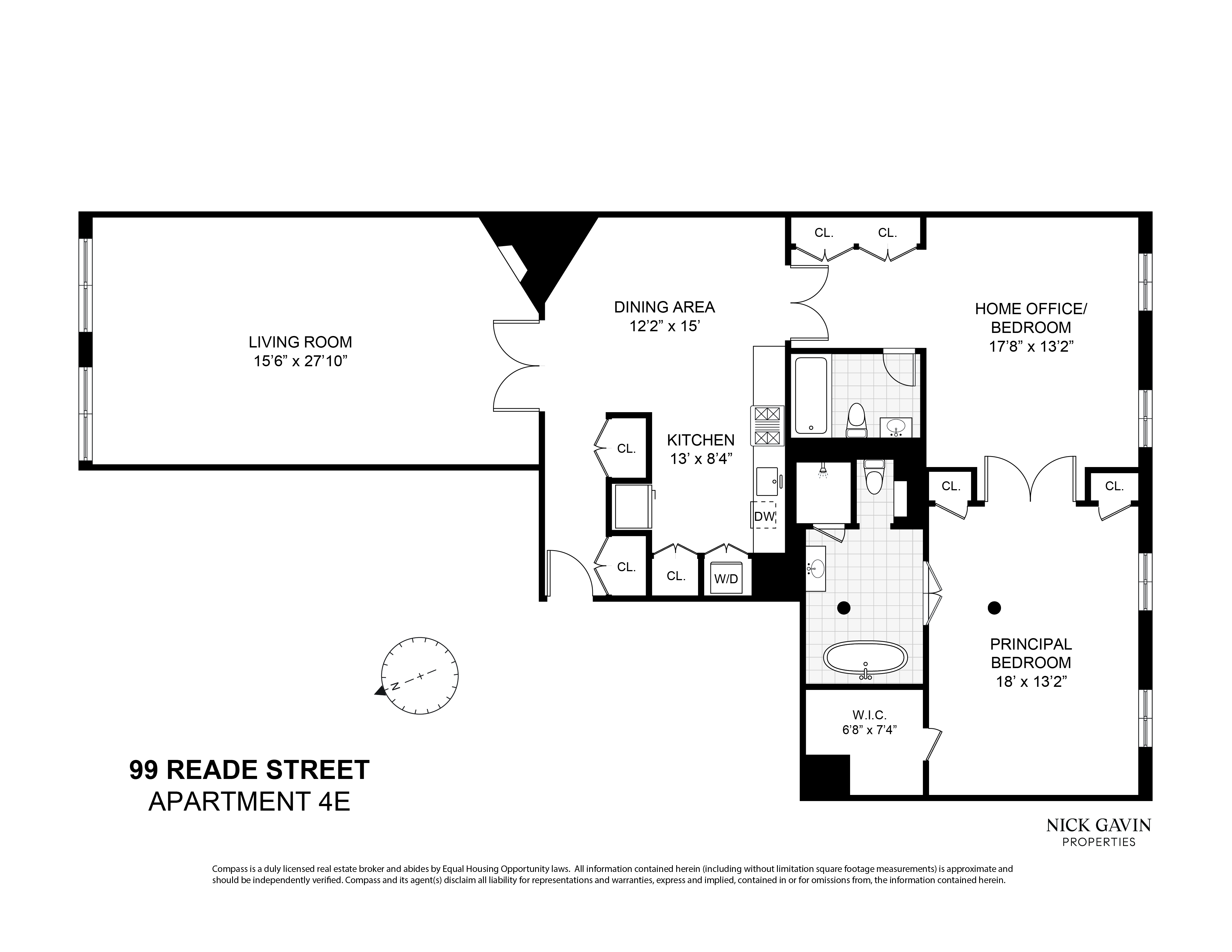 99 Reade Street, Unit 4E Manhattan, NY 10013 - Photo 10 of 11 a picture of a black and white photo