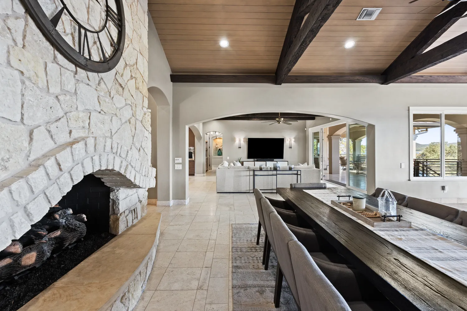 a front view of a house with a garden and a yard