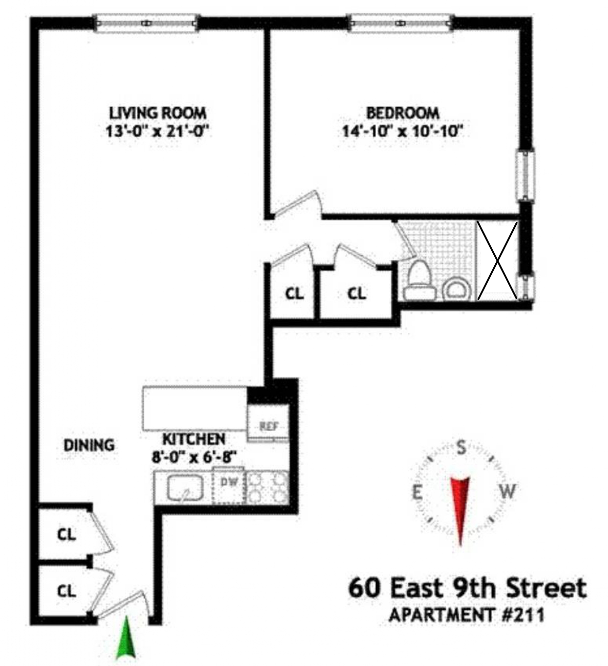 60 East 9th Street, Unit 211 Manhattan, NY 10003 - Photo 7 of 7