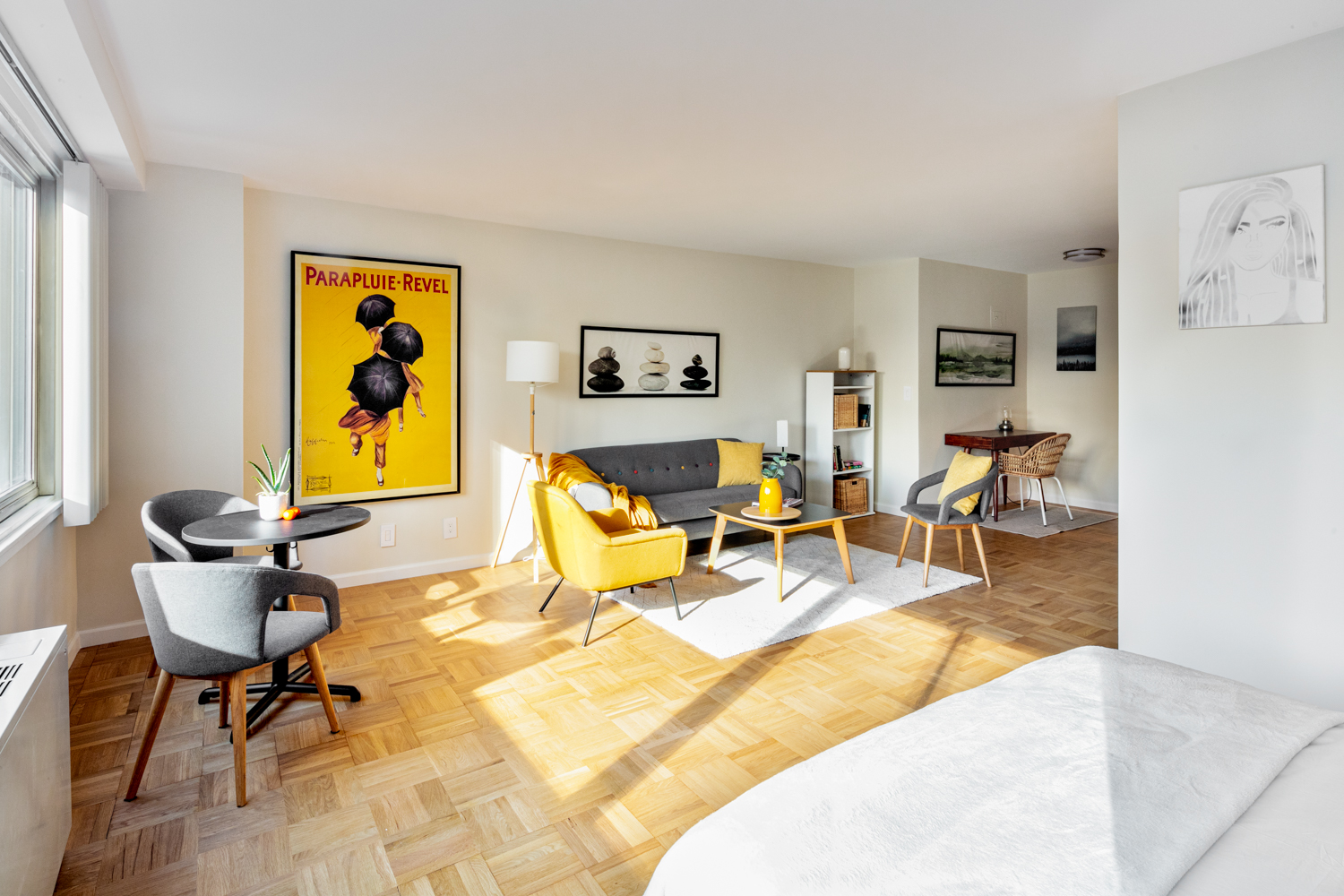 401 East 86th Street, Unit 5M Manhattan, NY 10028 - Photo 2 of 8 a living room with furniture and painting on the wall