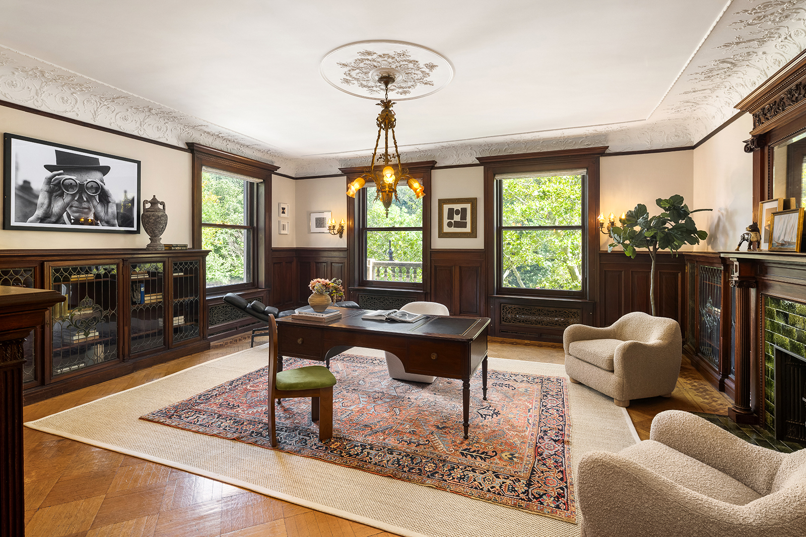 18 Prospect Park West Brooklyn, NY 11215 - Photo 17 of 33 a living room with furniture and a large window