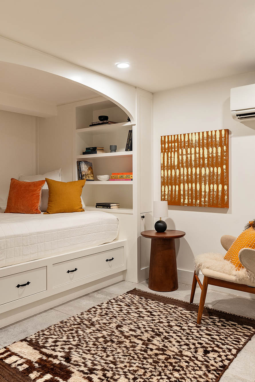 1025 Lorimer Street, Unit PARLOR Brooklyn, NY 11222 - Photo 17 of 21 a bedroom with a bed and wooden floor