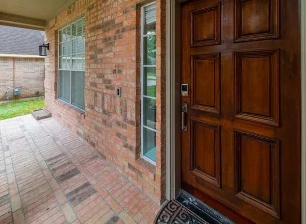 a view of front door