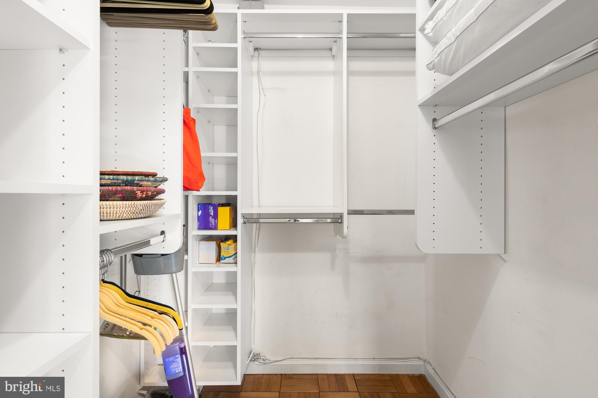 4100 W Street Northwest, Unit 314 Washington, DC 20007 - Photo 20 of 28 a view of walk in closet with empty racks